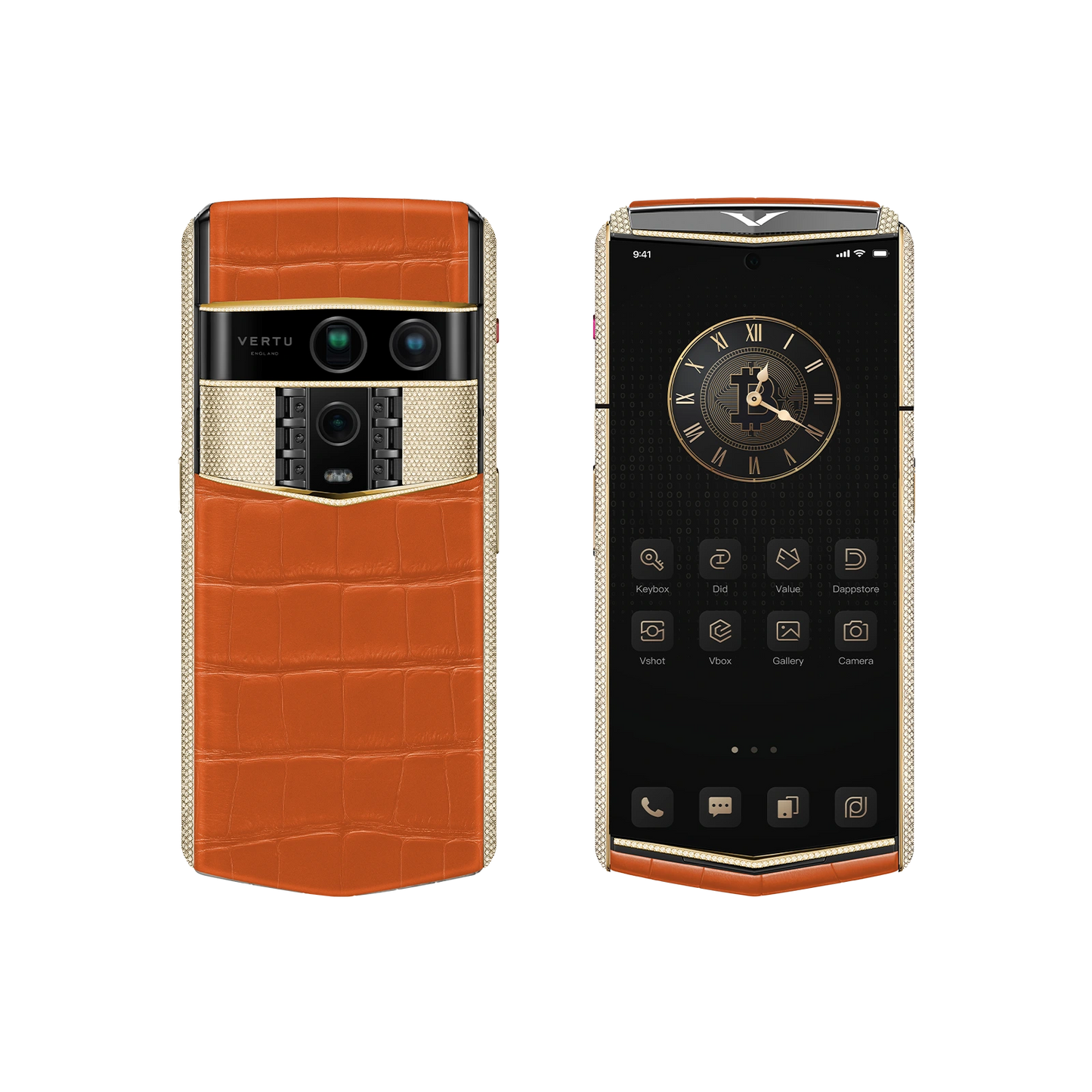Agent Q Alligator Gold & Full Diamond