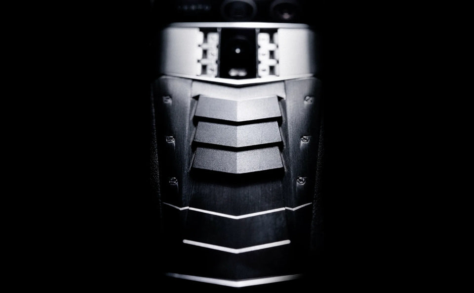 TITANIUM SKELETON. POWER IN THE PALM.