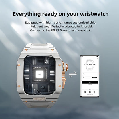Metawatch White Gold Diamond Smartwatch