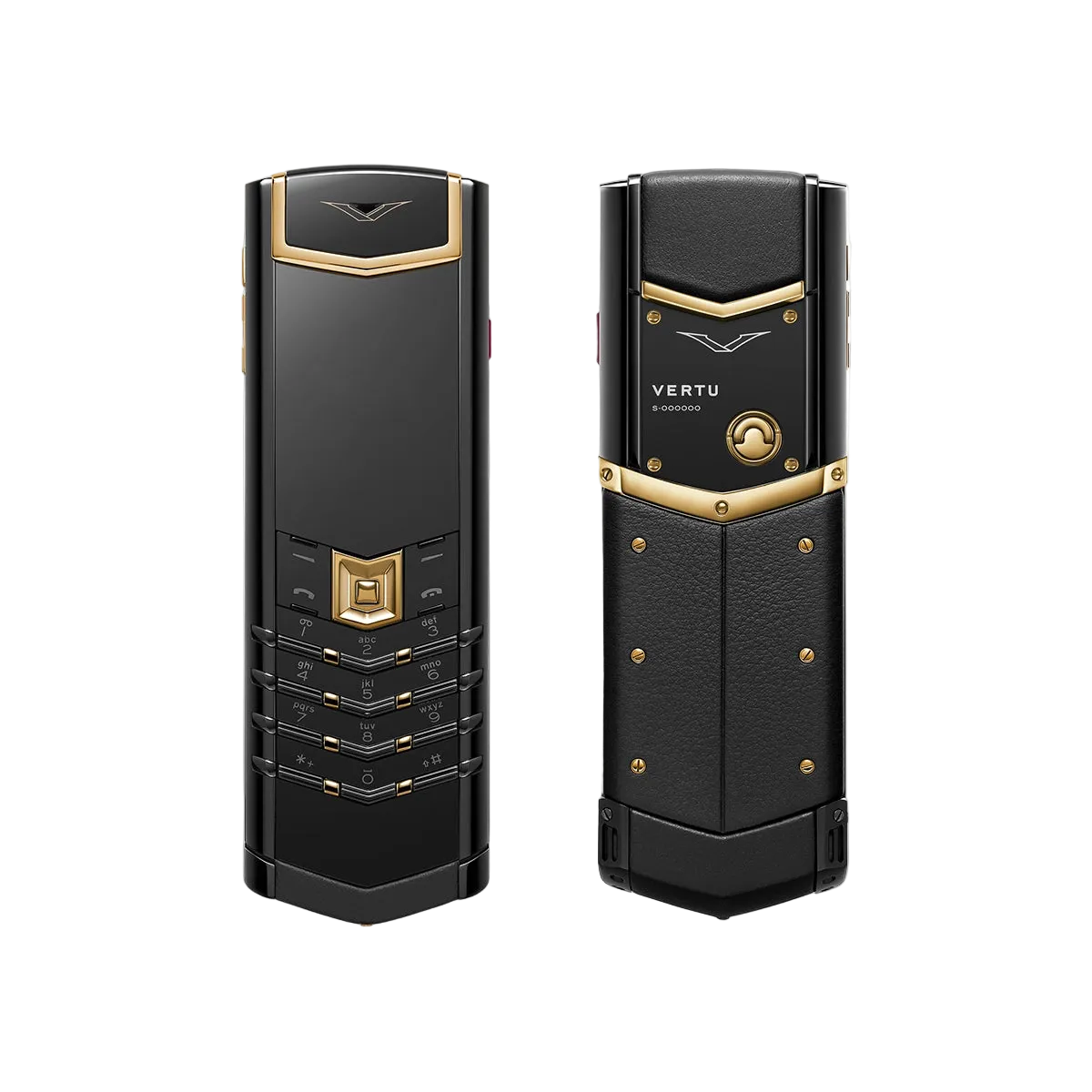 Vertu Signature S+ Black Gold Calfskin – Jade Black