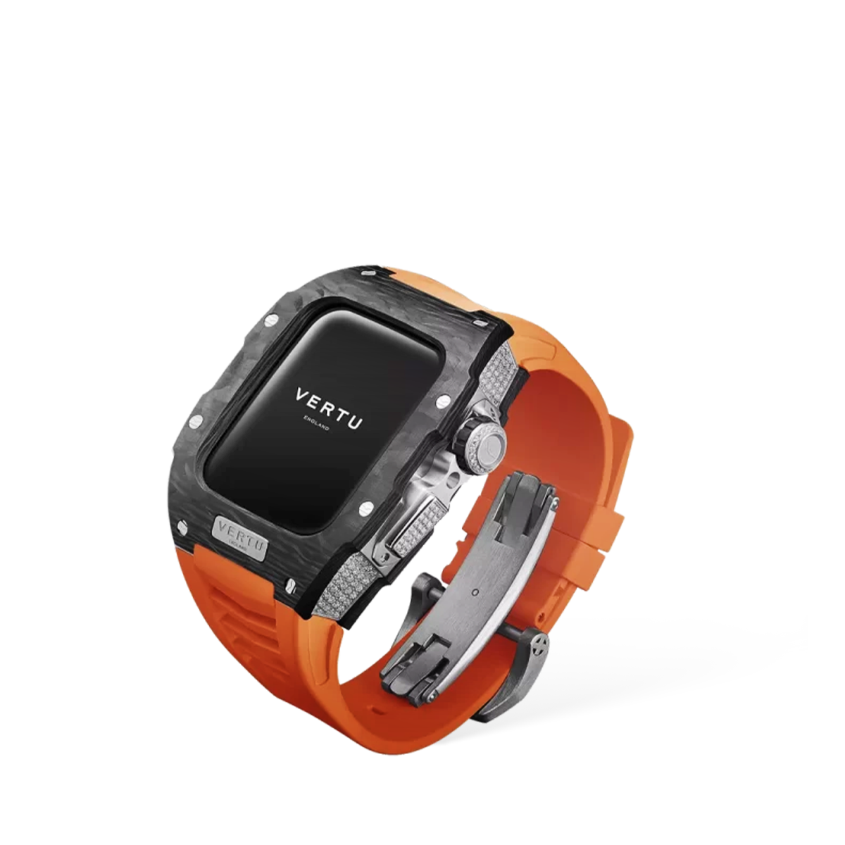 Metawatch Black Diamond Smartwatch – Orange Strap