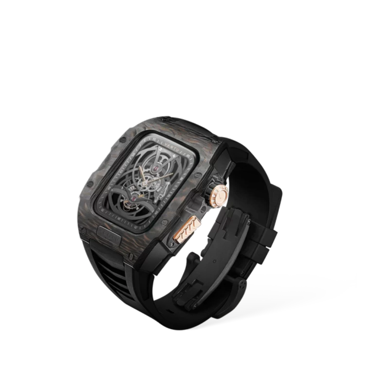 Metawatch Black Interglaze Gold Smartwatch – Black Strap