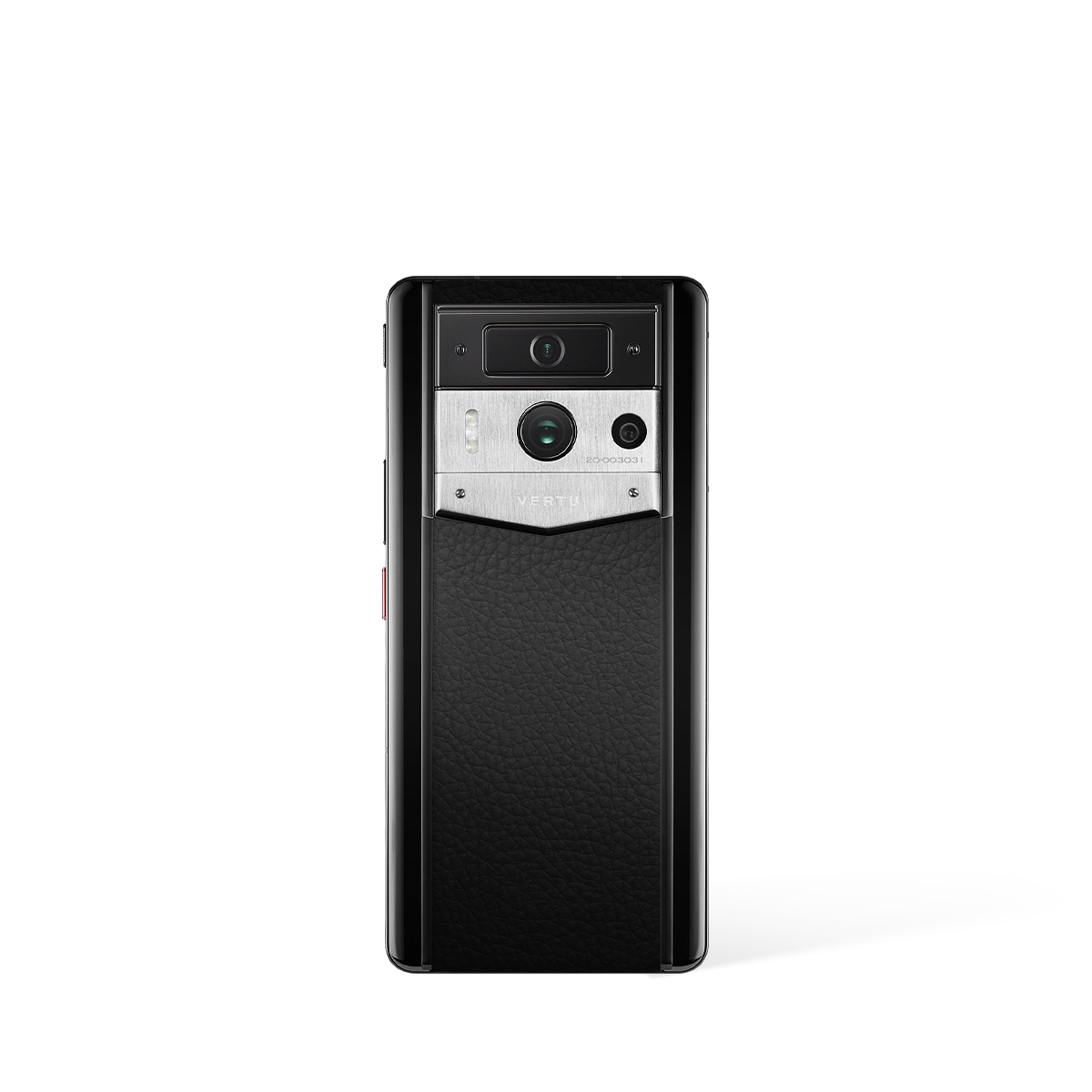 Metavertu Max Calfskin Black Ceramic Frame Silver Plate