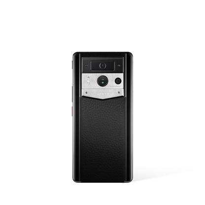 Metavertu Max Calfskin Black Ceramic Frame Silver Plate