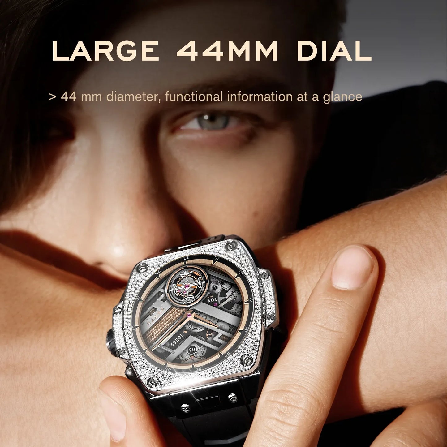 Vertu Grand Watch -Bespoke Gold – 18K Gold with Natual Diamonds