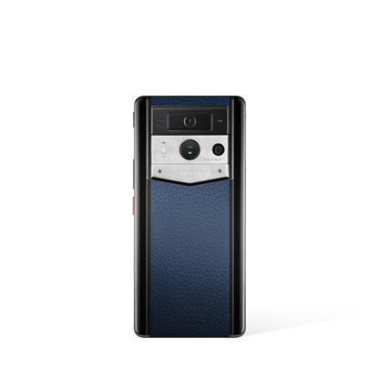 Metavertu Max Calfskin Black Ceramic Frame Silver Plate