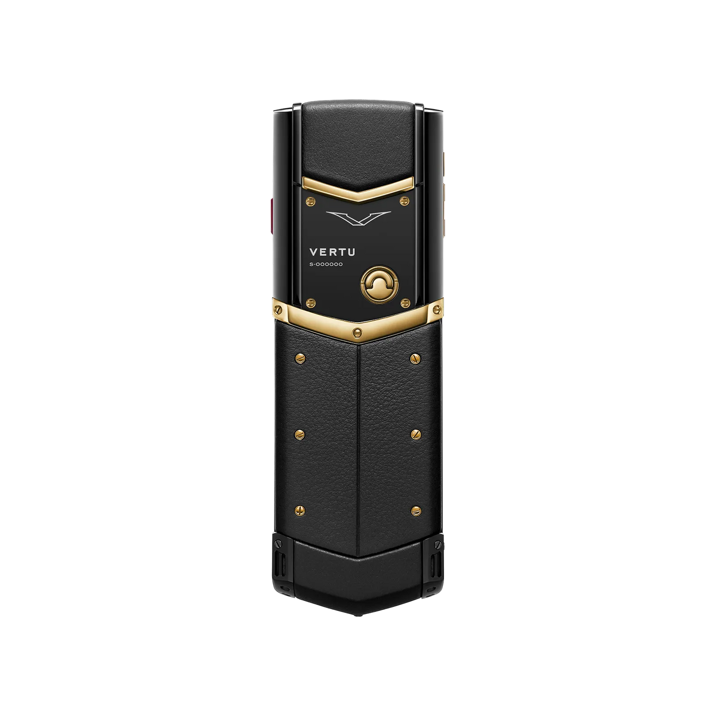 Vertu Signature S+ Black Gold Calfskin – Jade Black