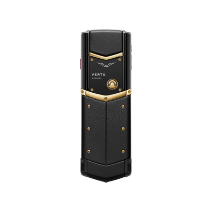 Vertu Signature S+ Black Gold Calfskin – Jade Black