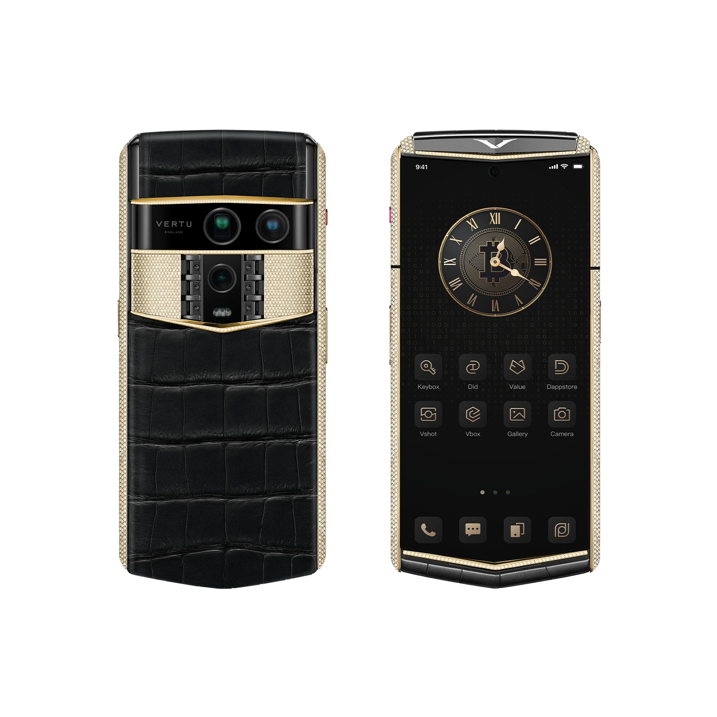 Agent Q Alligator Gold & Full Diamond