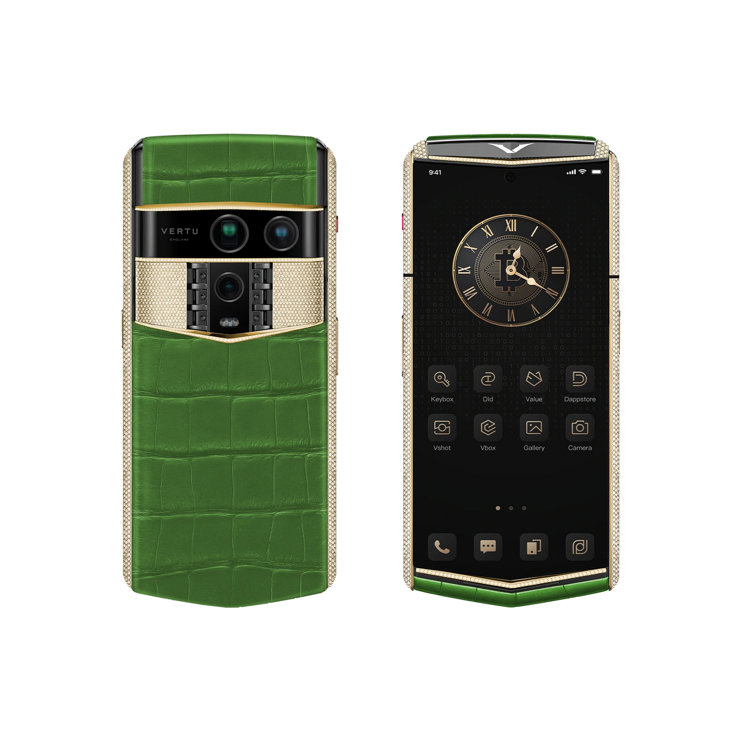 Agent Q Alligator Gold & Full Diamond