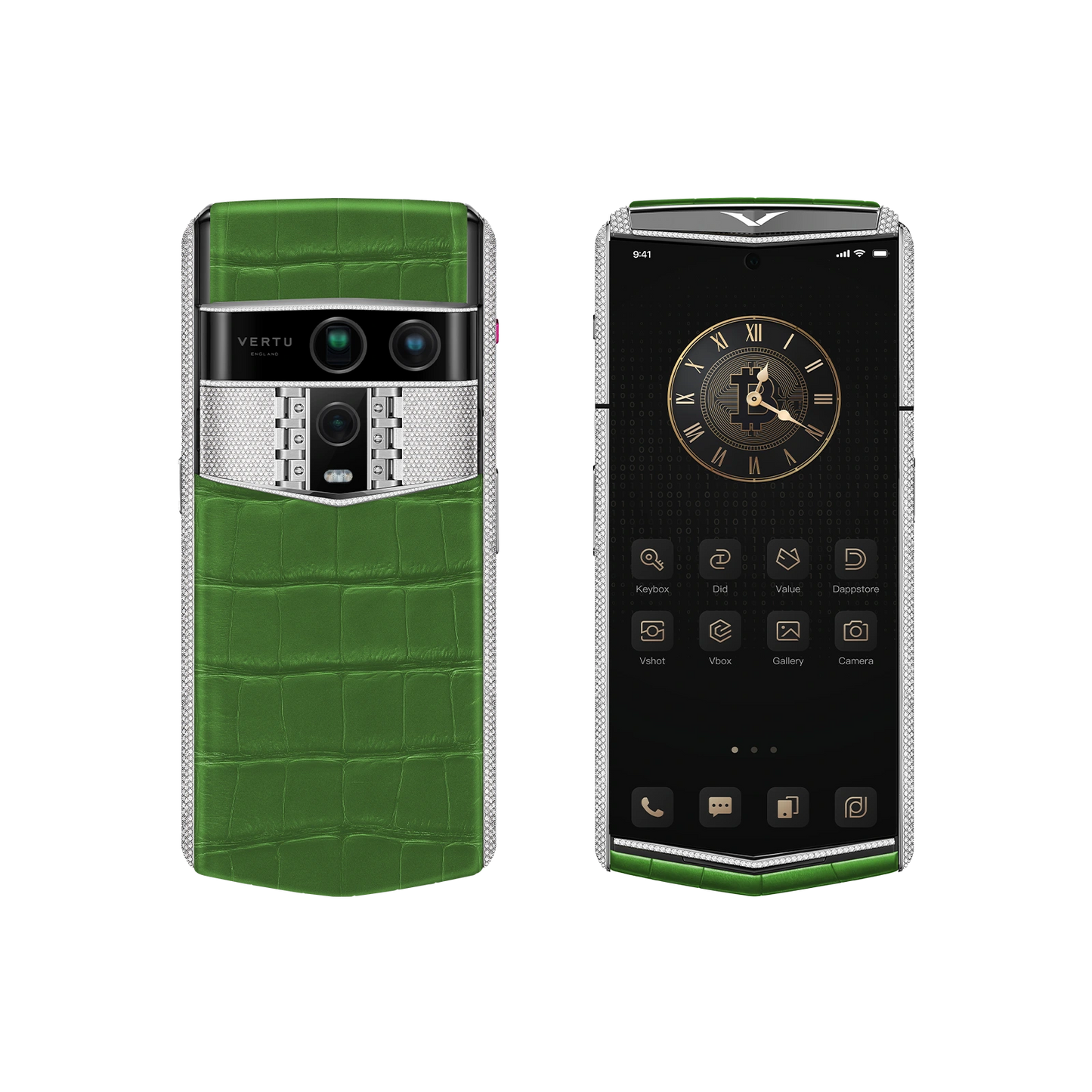 Agent Q Alligator Gold & Full Diamond