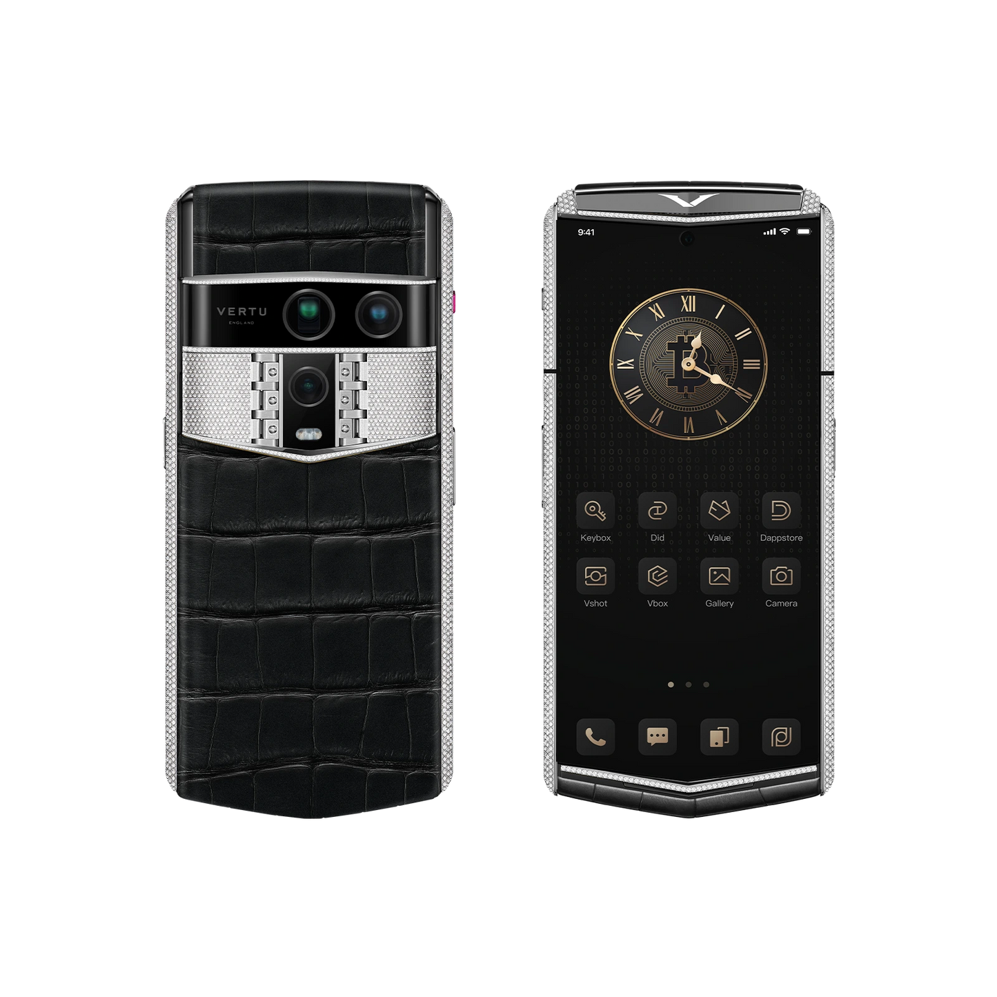Agent Q Alligator Gold & Full Diamond