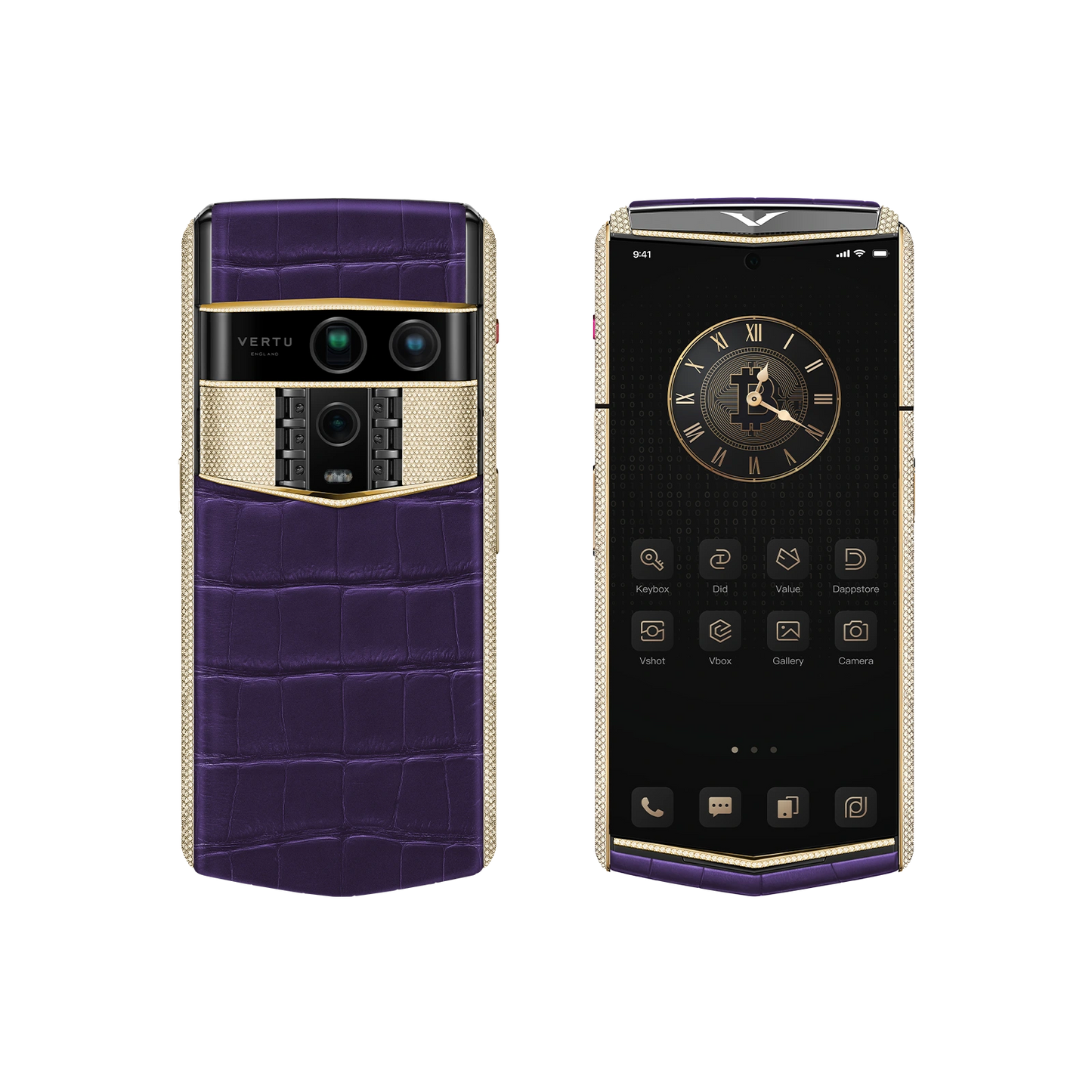 Agent Q Alligator Gold & Full Diamond
