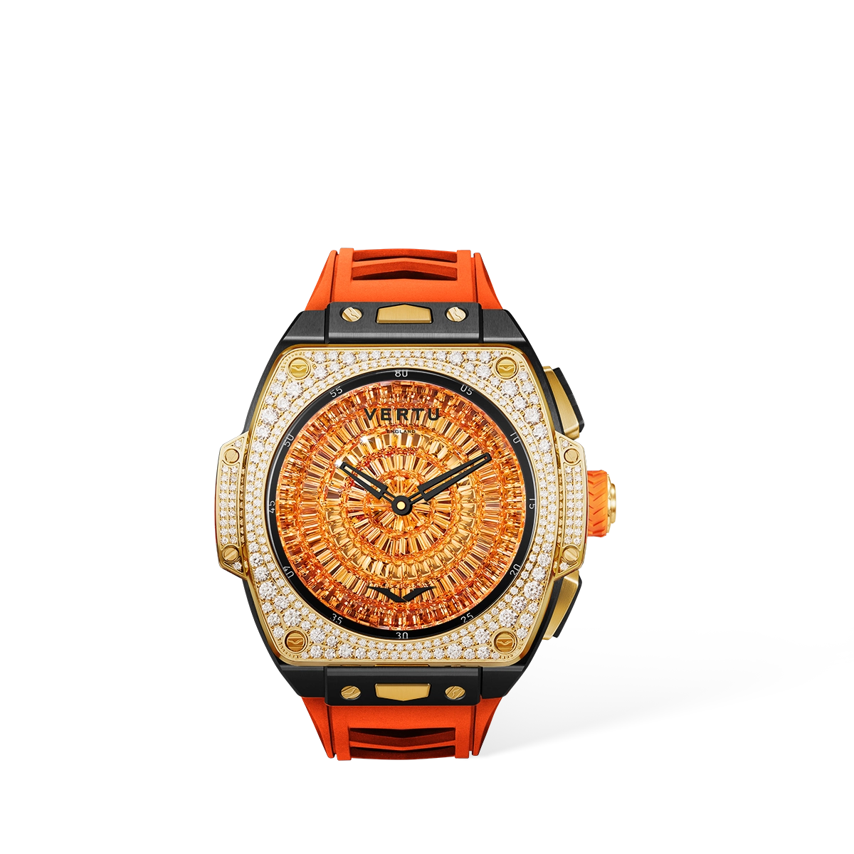 Vertu Grand Watch -Bespoke Gold – 18K Gold with Natual Diamonds