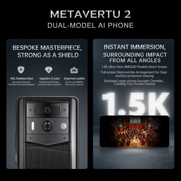Metavertu Max Alligator Black Ceramic Frame Black Plate