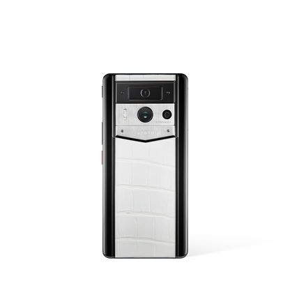 Metavertu Max Alligator Black Ceramic Frame Silver Plate