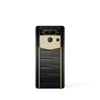 Metavertu Max Alligator Diamond-Encrusted Gold Plate