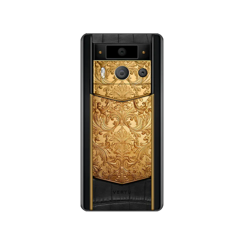 Metavertu Max Alligator Floral Engraved Gold Back
