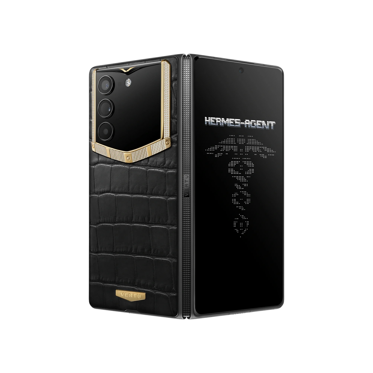 AlphaFold Bespoke Alligator Skin Gold & Diamond